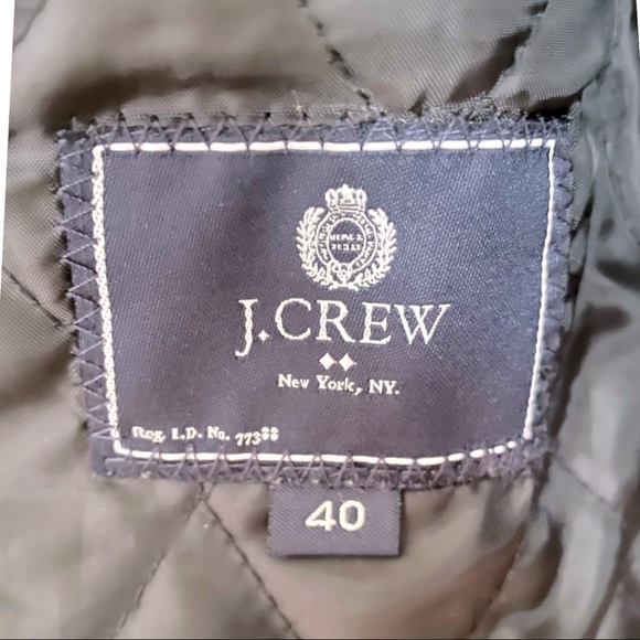 J.Crew Classic Tweed Topcoat | Charcoal Herringbone | 40R - Picture 4 of 4